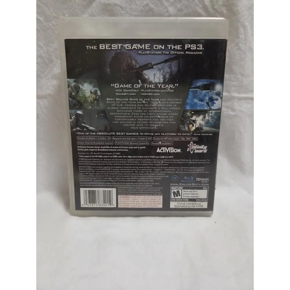 Call of Duty 4: Modern Warfare -- Game of the Year Edition (Sony PlayStation 3,